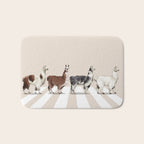Llama The Abbey Road #2 Bath Mat Gallery Image 1