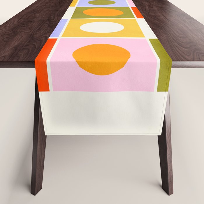 Colourplay & Concentric Circles: Mid Century Edition Table Runner Gallery Image 1