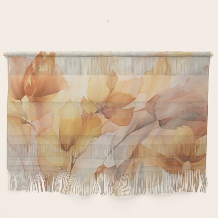 Ethereal Blossom Dreams Amber Marigold Wall Hanging Gallery Image 1