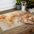 Ethereal Blossom Dreams Amber Marigold Outdoor Rug Gallery Image 2