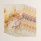 Ethereal Blossom Dreams Amber Marigold Wrapping Paper Gallery Image 3