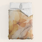 Ethereal Blossom Dreams Amber Marigold Comforter Gallery Image 6
