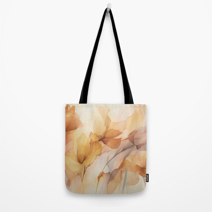 Ethereal Blossom Dreams Amber Marigold Tote Bag Gallery Image 2