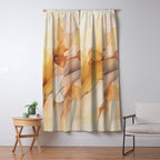 Ethereal Blossom Dreams Amber Marigold Window Curtain Gallery Image 5