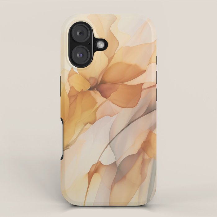 Ethereal Blossom Dreams Amber Marigold iPhone Case Gallery Image 1