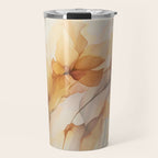 Ethereal Blossom Dreams Amber Marigold Travel Mug Gallery Image 1