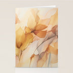 Ethereal Blossom Dreams Amber Marigold Stationery Card Gallery Image 2