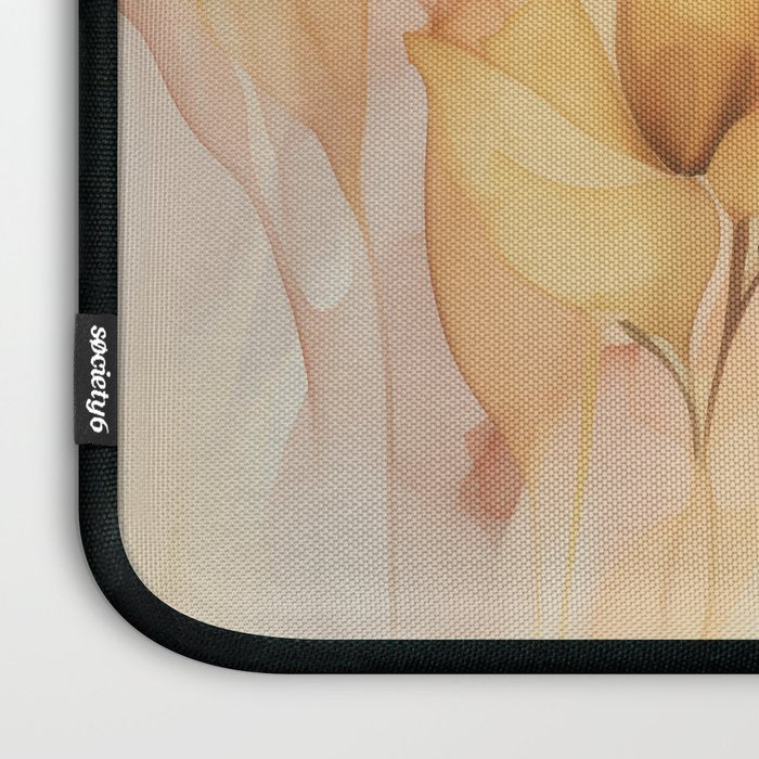 Ethereal Blossom Dreams Amber Marigold Laptop Sleeve Gallery Image 3