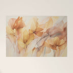 Ethereal Blossom Dreams Amber Marigold Welcome Mat Gallery Image 1