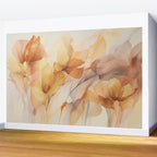 Ethereal Blossom Dreams Amber Marigold Wall Mural Gallery Image 2
