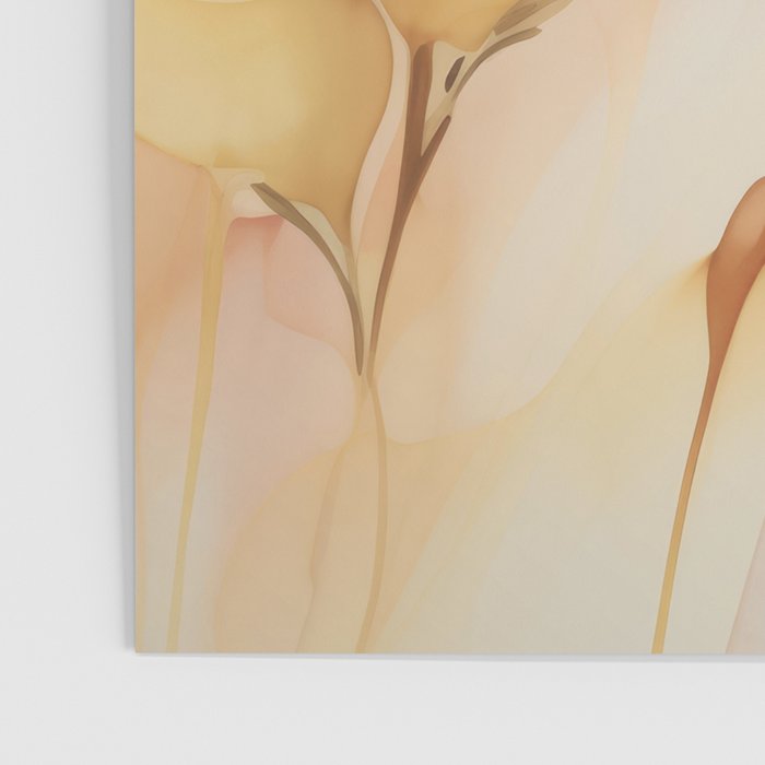 Ethereal Blossom Dreams Amber Marigold Poster Gallery Image 3