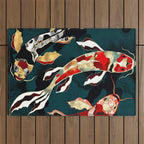 Metallic Koi Outdoor Rug Gallery Image 1