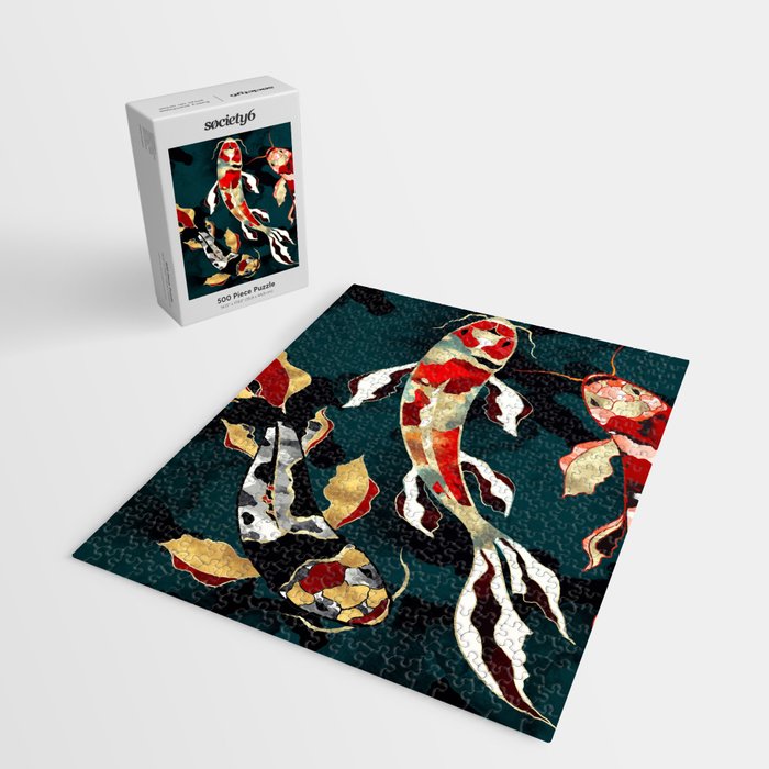 Metallic Koi Jigsaw Puzzle Gallery Image 2