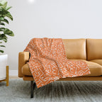 Colorful abstract fun line doodle art pattern Throw Blanket Gallery Image 1