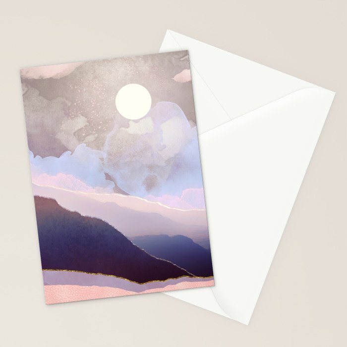 Lavender Night Stationery Card Gallery Image 2