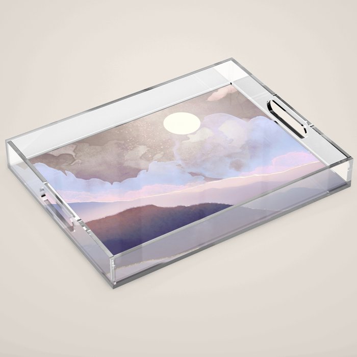 Lavender Night Acrylic Tray Gallery Image 1