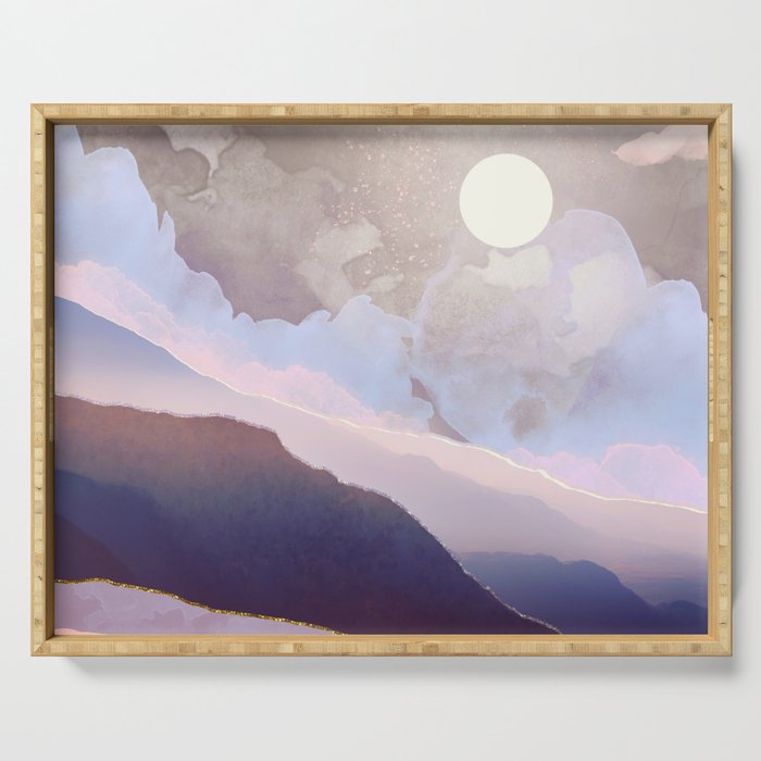Lavender Night Serving Tray Gallery Image 1