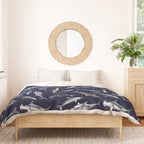 SHARKS PATTERN (NAVY BLUE) Duvet Cover Gallery Image 3