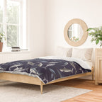SHARKS PATTERN (NAVY BLUE) Duvet Cover Gallery Image 2