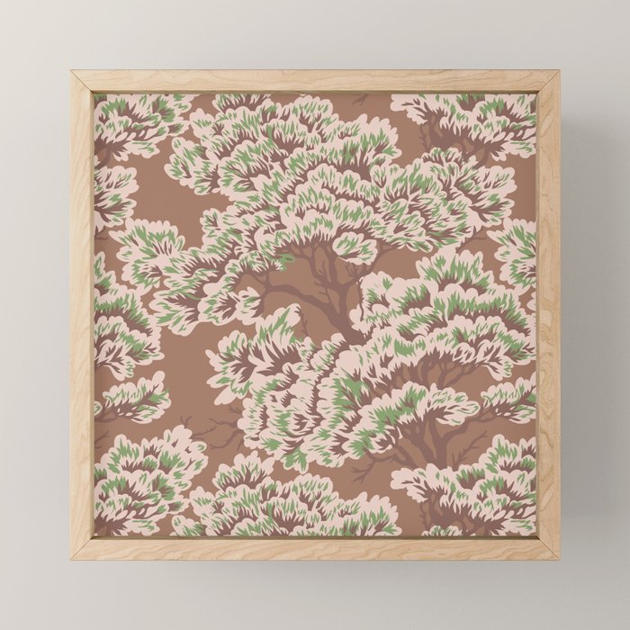 UMBRIA WARM WOODS Inspired by PANTONE 17 1230 Mocha Mousse Mini Art Print Gallery Image 1