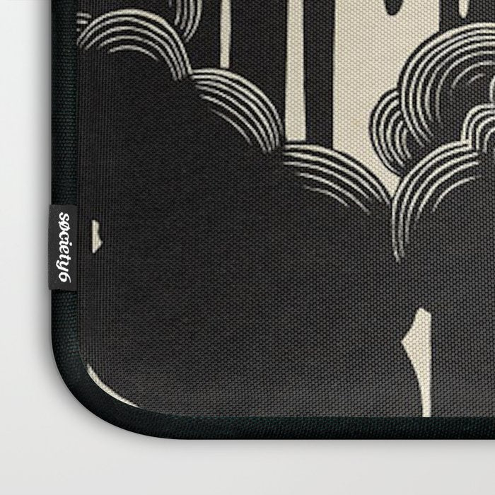 FeÌlix Vallotton Wolken, 1890 Midnight Moon Night Clouds Laptop Sleeve Gallery Image 3