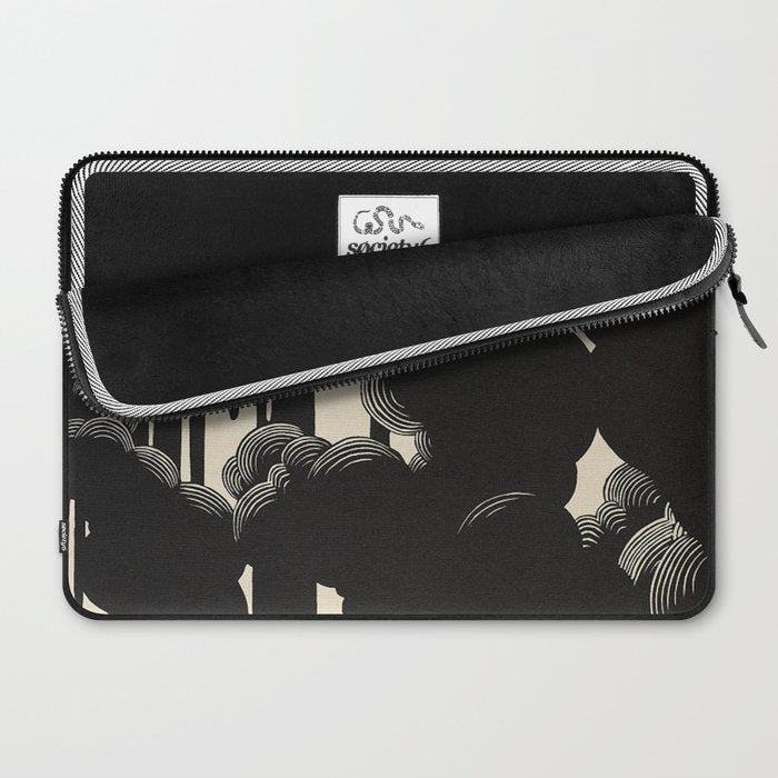 FeÌlix Vallotton Wolken, 1890 Midnight Moon Night Clouds Laptop Sleeve Gallery Image 2