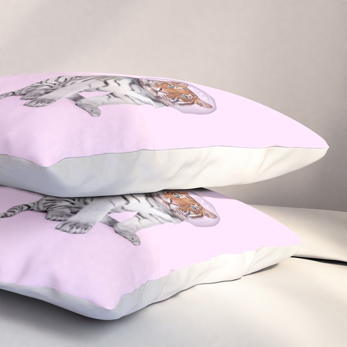 SPACE TIGER Pillow Sham Gallery Image 3