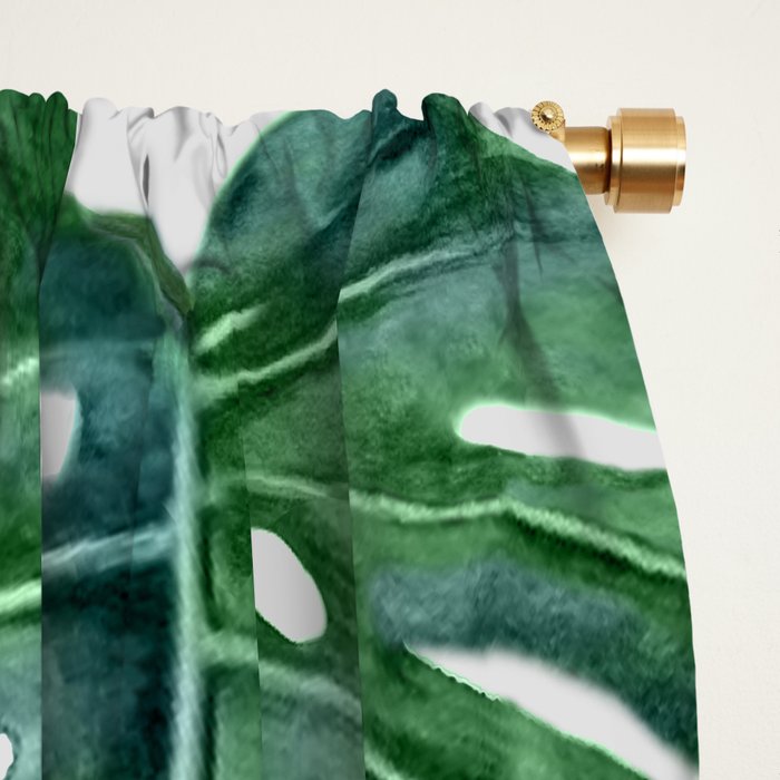 Monstera Window Curtain Gallery Image 2