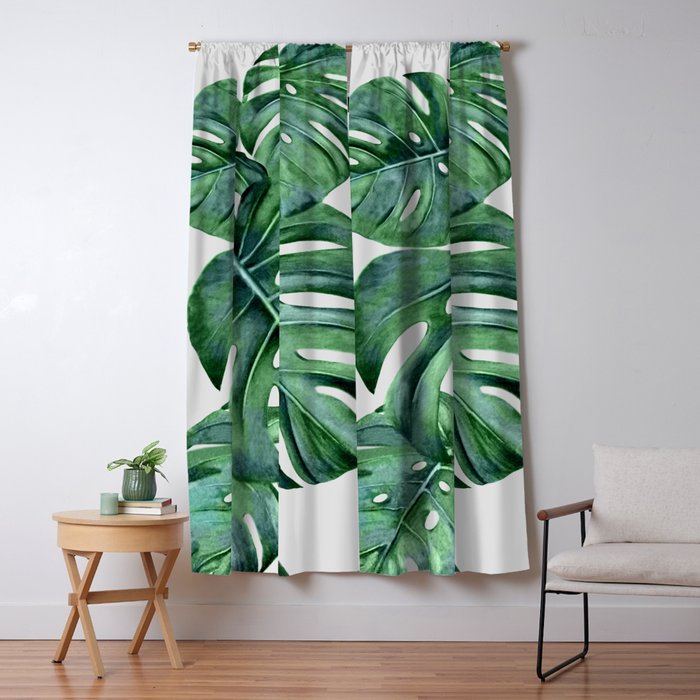Monstera Window Curtain Gallery Image 5