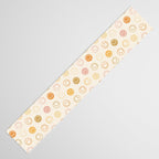 Neutral Smiley Face Pattern Table Runner Gallery Image 3