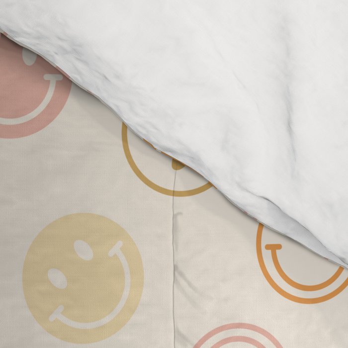Neutral Smiley Face Pattern Comforter Gallery Image 4
