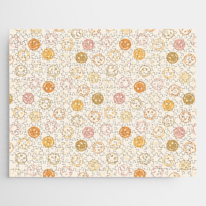 Neutral Smiley Face Pattern Jigsaw Puzzle Gallery Image 1