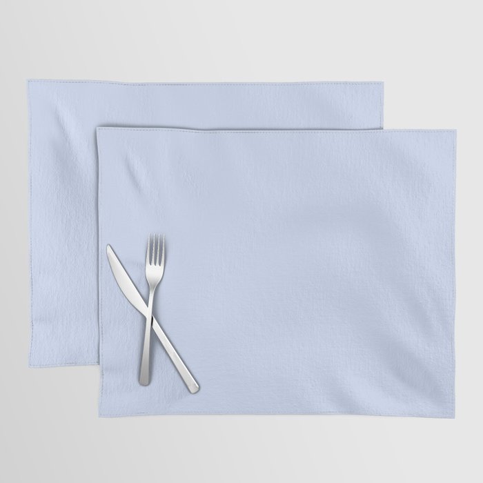NOW BABY BLUE Pastel Solid Color Shabby Chic Abstract  Placemat Gallery Image 1