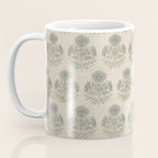 Marigold - sage and dusty blue on linen Coffee Mug Gallery Image 3