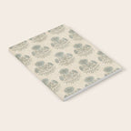 Marigold - sage and dusty blue on linen Notebook Gallery Image 2