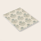 Marigold - sage and dusty blue on linen Notebook Gallery Image 3