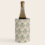 Marigold - sage and dusty blue on linen Wine Chiller Gallery Image 1