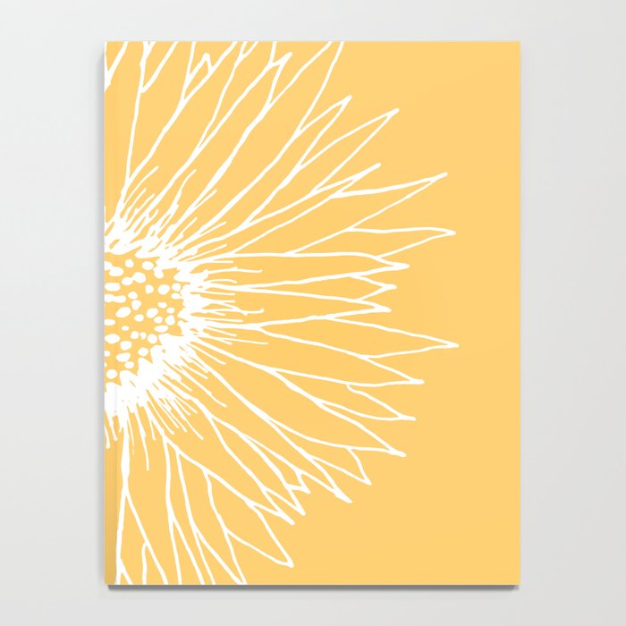 Minimalist Sunflower Notebook Gallery Image 4