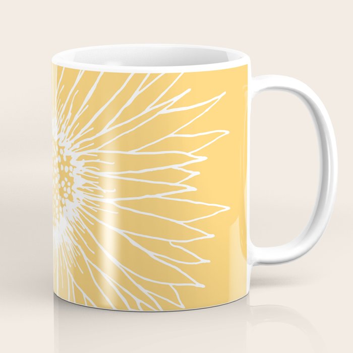 Minimalist Sunflower Coffee Mug Gallery Image 1