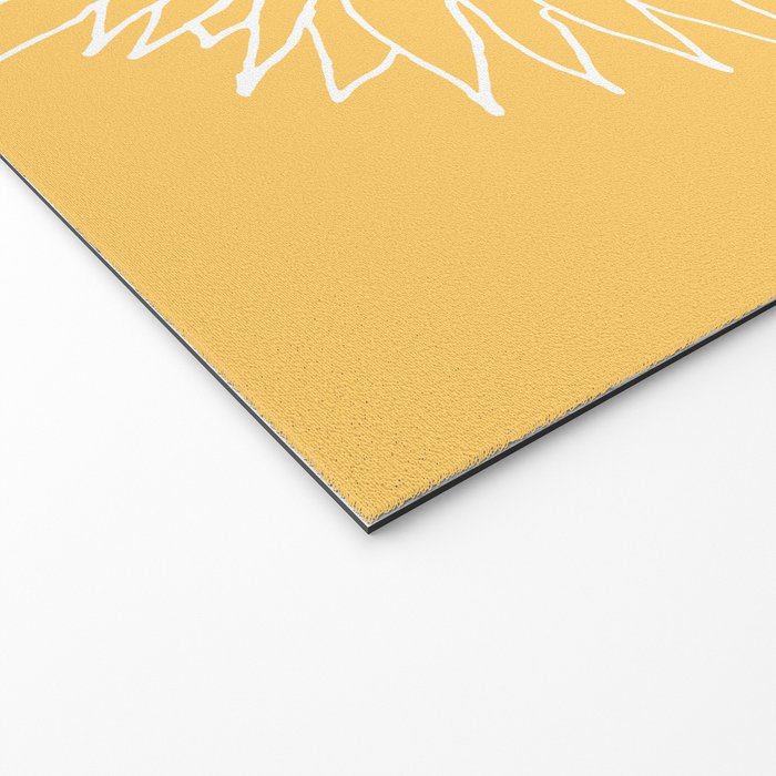 Minimalist Sunflower Welcome Mat Gallery Image 2