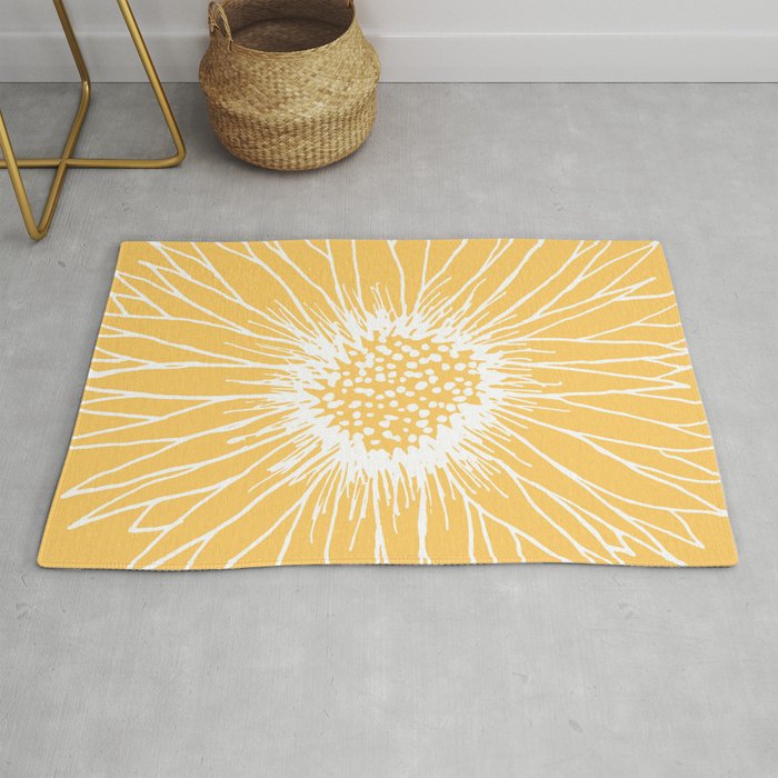 Minimalist Sunflower Rug Gallery Image 1