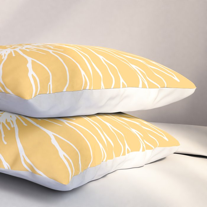 Minimalist Sunflower Pillow Sham Gallery Image 3