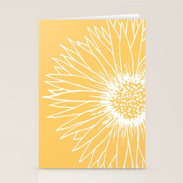 Minimalist Sunflower Stationery Card Gallery Image 2