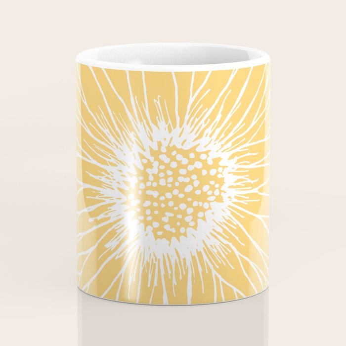 Minimalist Sunflower Coffee Mug Gallery Image 4
