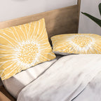 Minimalist Sunflower Pillow Sham Gallery Image 2