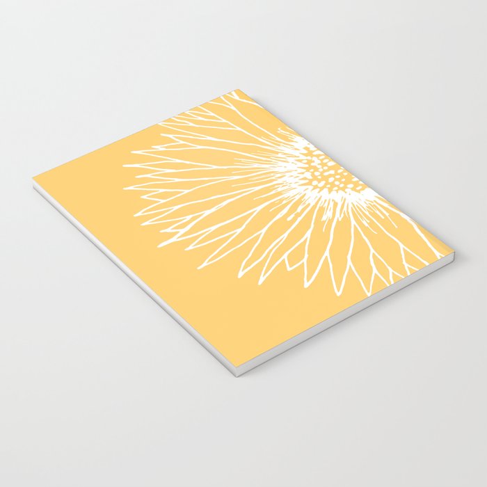 Minimalist Sunflower Notebook Gallery Image 3