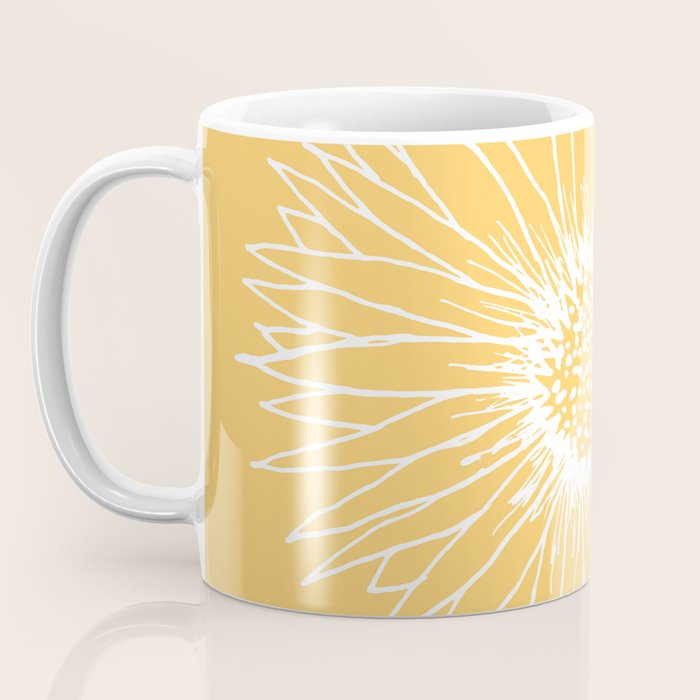 Minimalist Sunflower Coffee Mug Gallery Image 3