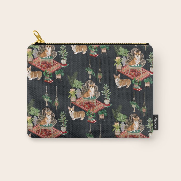 Corgis living room Carry All Pouch Gallery Image 1