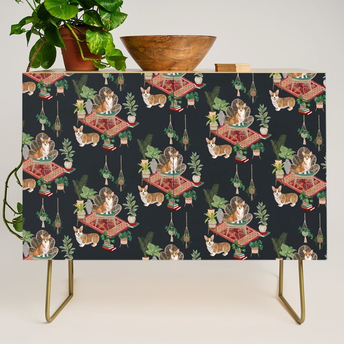 Corgis living room Credenza Gallery Image 1