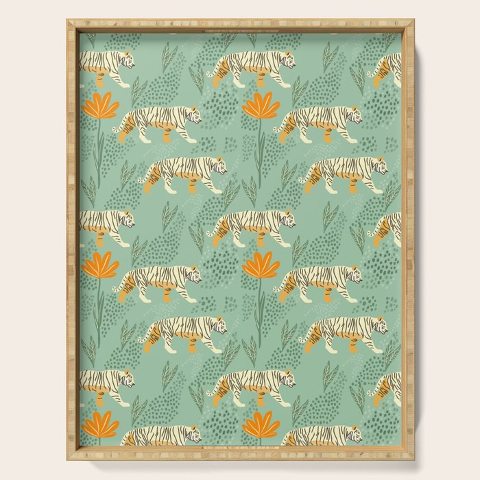 The tiger pattern Serving Tray Gallery Image 1
